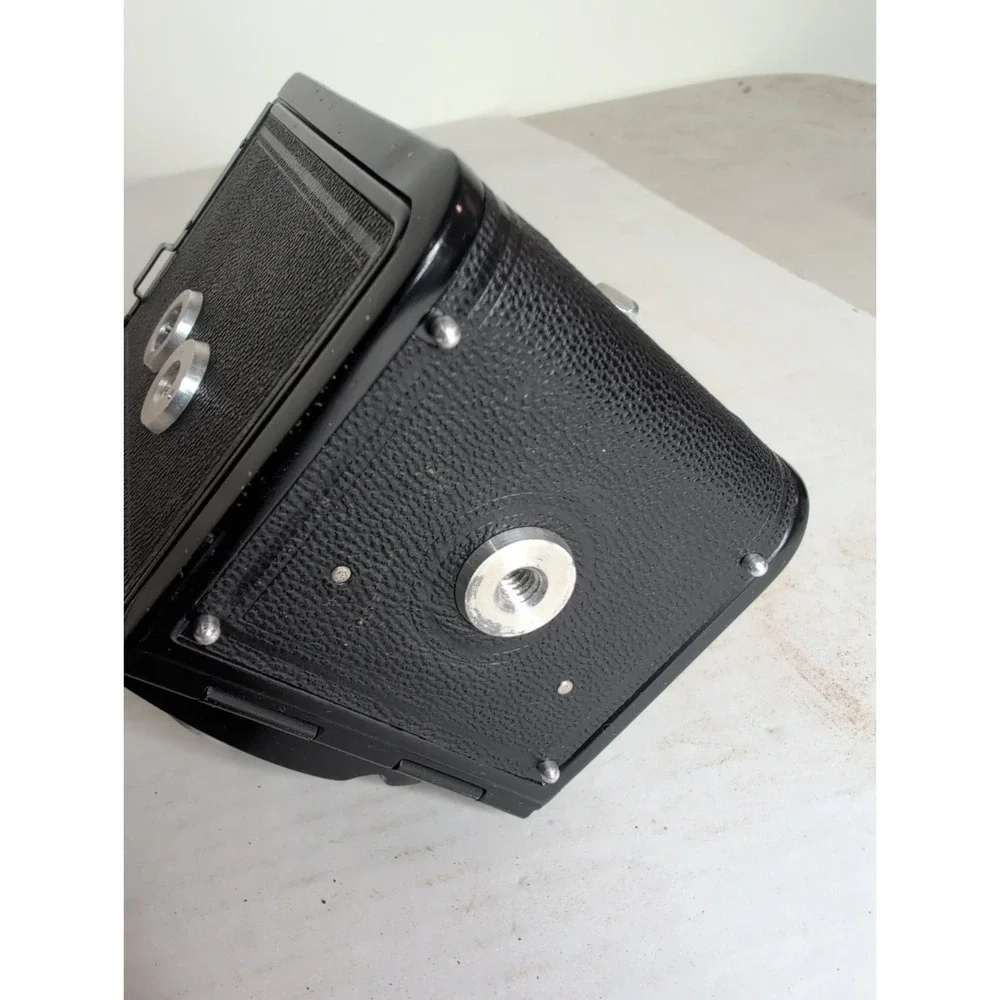 Vintage Graflex Ciro-Flex TLR Camera w/ Wollensak 85mm F3.5 Lens -Alphax W/Case